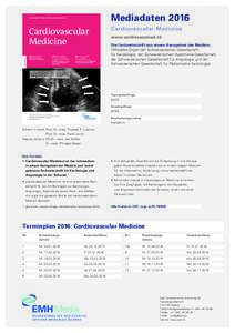 MediadatenKardiovaskuläre Medizin – Médecine cardiovasculaire Cardiovascular Medicine