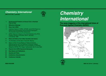 Chemistry International 2000, Vol. 22, No. 1 (January) IUPAC 1