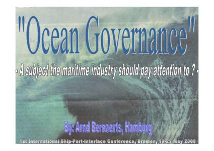 01_TITLE  “Marine Resource Management: 02_Idea for Theme  Ocean Governance and Education”