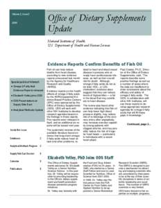 Office of Dietary Supplements Update Volume 2, Issue[removed]