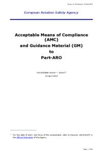 Annex to PART-ARO Issue 2