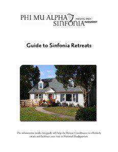 Microsoft Word - Guide to Sinfonia Retreats.doc