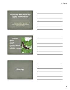 Microsoft PowerPoint - IowaProposed Gypsy Moth Treatments 2011