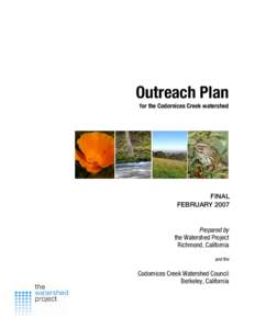 Codornices Outreach Planning – Possible Products