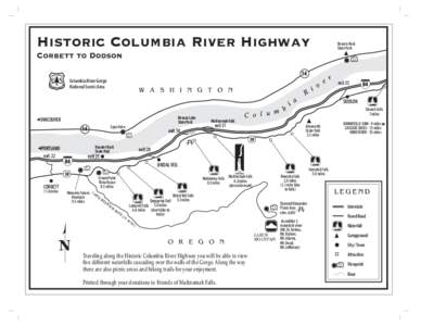 Historic Columbia River Highway  Beacon Rock State Park  Corbett to Dodson