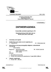 EUROPEES PARLEMENT[removed]Commissie buitenlandse zaken Begrotingscommissie