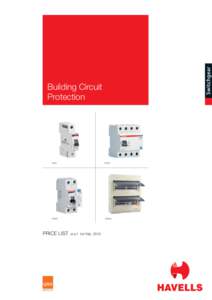 Building Circuit Protection MCB  RCCB