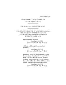 PRECEDENTIAL UNITED STATES COURT OF APPEALS FOR THE THIRD CIRCUIT Nos, ,  & 