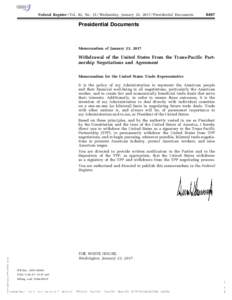 Federal Register / Vol. 82, NoWednesday, January 25, Presidential DocumentsPresidential Documents