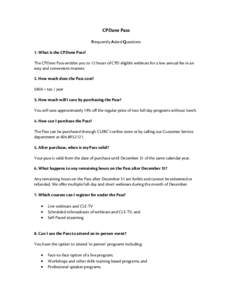 Microsoft Word - CPDone Pass FAQ (Dec 2014)