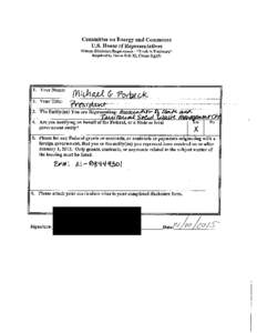 MICHAEL G. FORBECK, PE  Results-oriented leader and program manager with thirty-two years of progressively responsible experience. Skilled at developing and applying state and federal environmental regulations, inter