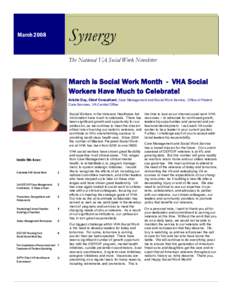 Synergy  March 2008 The National VA Social Work Newsletter