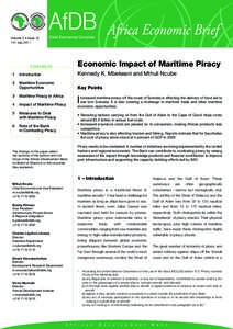 AfDB Volume 2 • Issue 10 14th July 2011 Africa Economic Brief