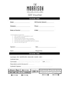 Microsoft Word - crave booking form.doc