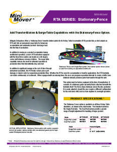 Mini-Mover  RTA SERIES: Stationary-Fence ®