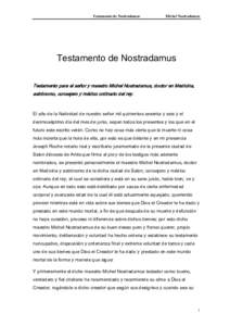 Microsoft Word - Nostradamus - Testamento de Nostradamu.doc