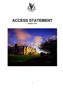 Gleneagles Hotel / Inventory of Gardens and Designed Landscapes / Government of Scotland / Accessibility / Wheelchair / Auchterarder / Elevator / Gleneagle / Taxicab / Perth and Kinross / Subdivisions of Scotland / Diageo