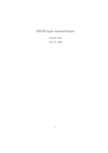 $SPAD/input schaum10.input Timothy Daly June 15, 2008 1