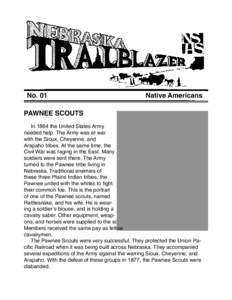 No. 01  Native Americans PAWNEE SCOUTS