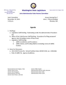 Karen Fraser / Rulemaking / Administrative Procedure Act / Politics of the United States / Law / Government / Year of birth missing / United States administrative law / Zack Hudgins