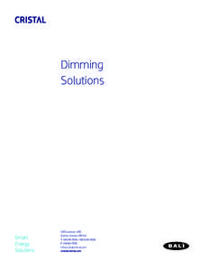 Dimming Solutions Smart Energy Solutions