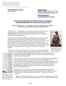 FOR IMMEDIATE RELEASE March 18, 2014 Media Contacts: Elizabeth Lubben, [removed]x235 mailto:[removed]
