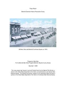 Project Report Belleville Downtown Historic Preservation Survey (M Street, West side Belleville Courthouse Square, ca[removed]Prepared by Dale Nimz