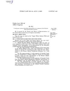 PUBLIC LAW 109–44—AUG. 2, [removed]STAT. 443 Public Law 109–44 109th Congress