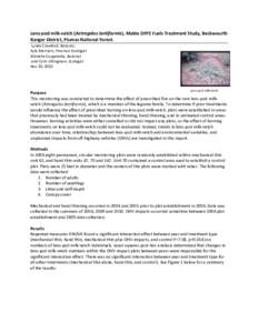 Lens-pod milk-vetch (Astragalus lentiformis), Mabie DFPZ Fuels Treatment Study, Beckwourth Ranger District, Plumas National Forest. Lynée Crawford, Botanist, Kyle Merriam, Province Ecologist Michelle Coppoletta, Botanis