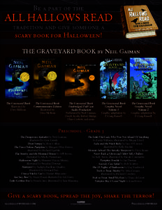 Be a part of the  ALL HALLOWS READ tradition and give someone a scary book for Halloween!