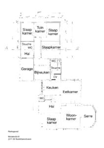 Plattegrond Westeinde[removed]AX Roelofarendsveen 