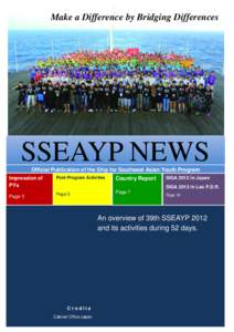 3 9 T H S S E A Y P[removed] | S S E AY P N E W S  Make a Difference by Bridging Differences No[removed]
