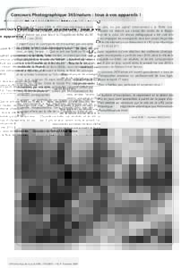Concours Photographique 365/nature : tous à vos appareils !  D epuis le 17 mars 2009, la LPO Loire-Atlantique a lancé son concours photographique dans le cadre du Festival