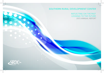 SOUTHERN RURAL DEVELOPMENT CENTER REFLECTING ON THE PAST LOOKING TO THE FUTURE 2013 ANNUAL REPORT  1