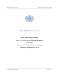 New York / Official statistics / United Nations Statistics Division / United Nations / United Nations Secretariat