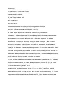 [[removed]p] DEPARTMENT OF THE TREASURY Internal Revenue Service 26 CFR Parts 1, 54 and 301 [REG[removed]RIN 1545-BL33