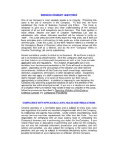 Government procurement in the United States / United States administrative law / Insider trading / Business ethics / Internal control / Economics / Business / USA PATRIOT Act /  Title III /  Subtitle A / Dodd–Frank Wall Street Reform and Consumer Protection Act / Applied ethics / Auditing / Ethics