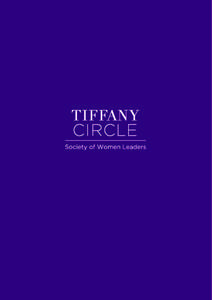 WELCOME You are invited to join Australian Red Cross society of women leaders  An introduction to Tiffany Circle