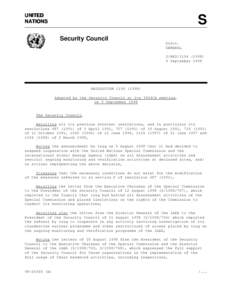 Foreign relations of Iraq / United Nations Special Commission / International Atomic Energy Agency / United Nations Security Council Resolution / Iraq and weapons of mass destruction / International relations / United Nations