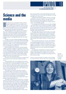 opinion By Susannah Elliot 13  CEO, Australian Science Media Centre