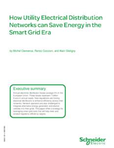 How Utility Electrical Distribution Networks can Save Energy in the Smart Grid Era