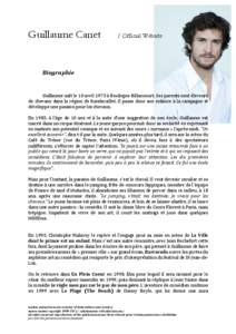 Guillaume Canet  / Official Website