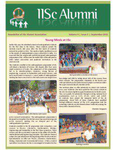 Newsletter of IISc Alumni Association  Volume 4