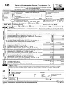 Form  990 Under section 501(c), 527, or 4947(a)(1) of the Internal Revenue Code (except black lung benefit trust or private foundation)