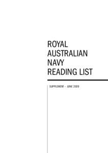 ROYAL AUSTRALIAN NAVY READING LIST SUPPLEMENT — JUNE 2009