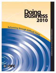 COMPARING REGULATION IN 183 ECONOMIES  COMPARING REGULATION IN 183 ECONOMIES A COPUBLICATION OF PALGRAVE MACMILLAN, IFC AND THE WORLD BANK