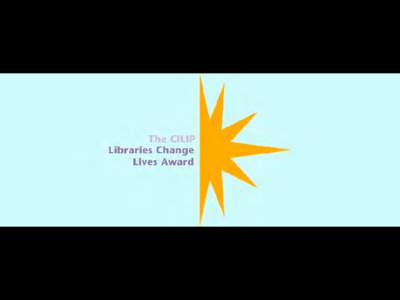 Libraries really do change lives... Bookstart Sunderland Libraries and Booktrust 1995 winner