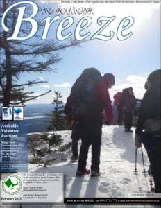 Breeze  Monthly e-newsletter of the Appalachian Mountain Club Southeastern Massachusetts Chapter the Southeast