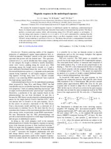 RAPID COMMUNICATIONS  PHYSICAL REVIEW B 86, [removed]R[removed]Magnetic response in the underdoped cuprates A. J. A. James,1 R. M. Konik,1,* and T. M. Rice1,2