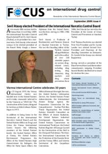 FOCUS  on international drug control Newsletter of the International Narcotics Control Board  September 2009: issue 4